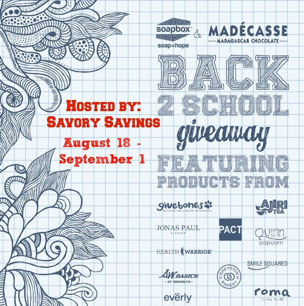 Give Back to School Giveaway Soapbox Soaps August 18 - September 1